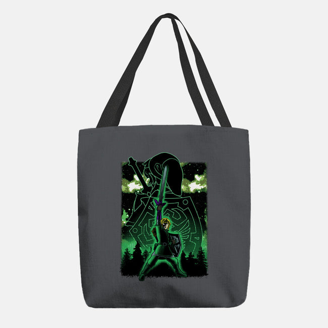 Link Lineart Shadow Nebula-None-Basic Tote-Bag-Astrobot Invention