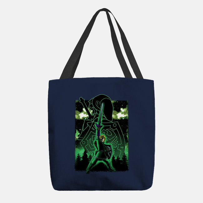 Link Lineart Shadow Nebula-None-Basic Tote-Bag-Astrobot Invention