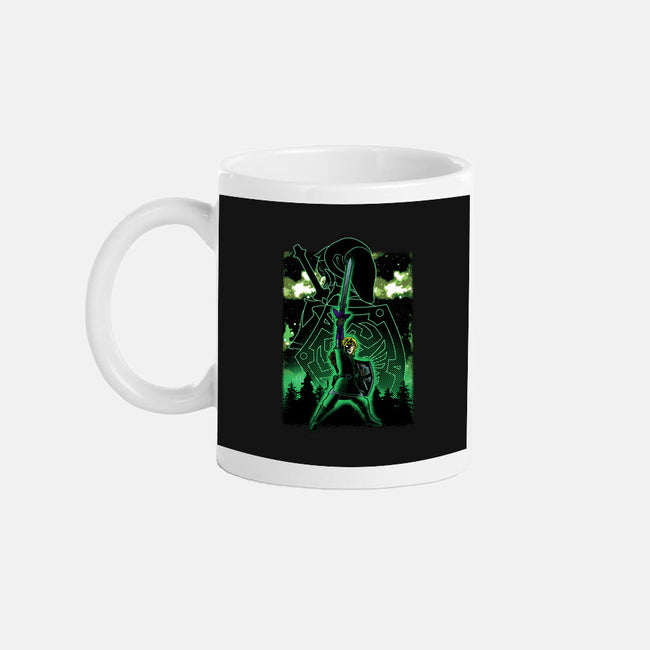 Link Lineart Shadow Nebula-None-Mug-Drinkware-Astrobot Invention