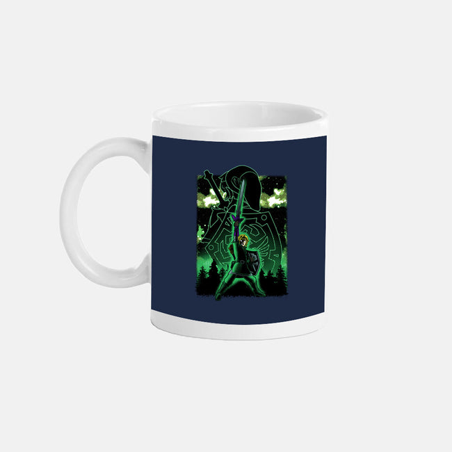 Link Lineart Shadow Nebula-None-Mug-Drinkware-Astrobot Invention