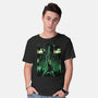 Link Lineart Shadow Nebula-Mens-Basic-Tee-Astrobot Invention