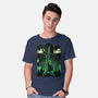 Link Lineart Shadow Nebula-Mens-Basic-Tee-Astrobot Invention