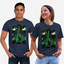 Link Lineart Shadow Nebula-Unisex-Basic-Tee-Astrobot Invention