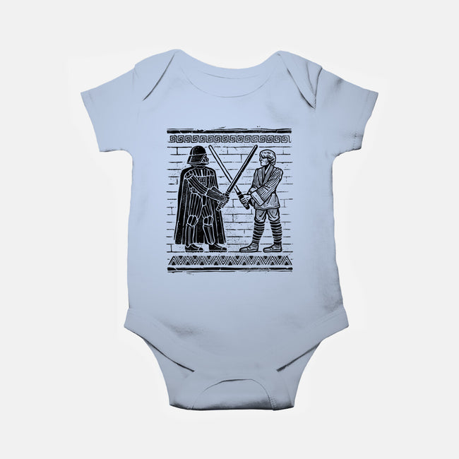 Galactic Glyph-Baby-Basic-Onesie-glitchygorilla