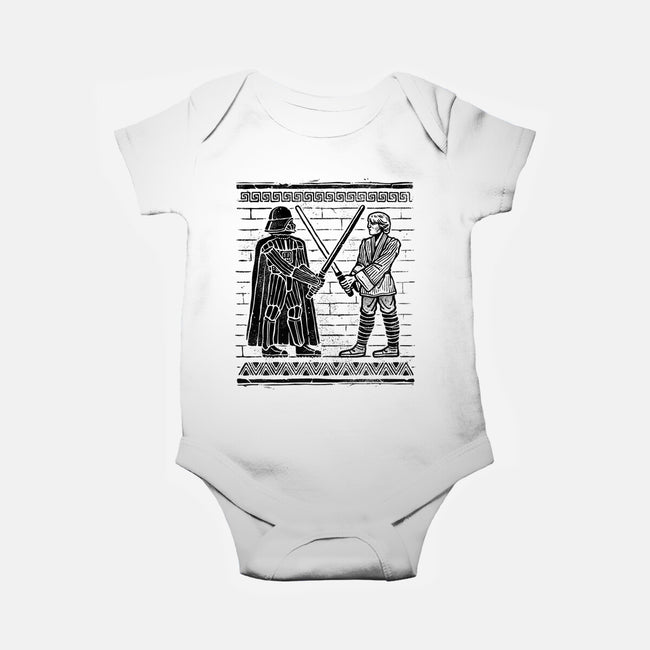 Galactic Glyph-Baby-Basic-Onesie-glitchygorilla