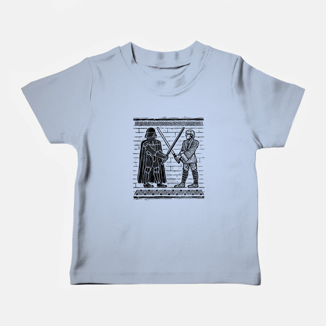 Galactic Glyph-Baby-Basic-Tee-glitchygorilla