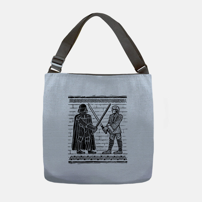 Galactic Glyph-None-Adjustable Tote-Bag-glitchygorilla