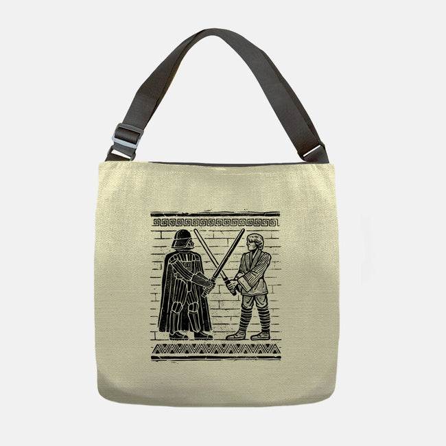 Galactic Glyph-None-Adjustable Tote-Bag-glitchygorilla