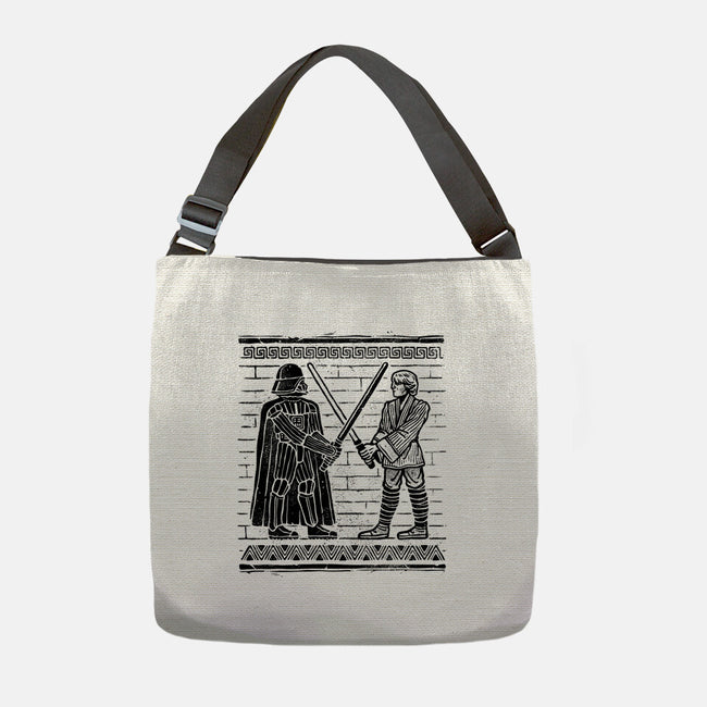 Galactic Glyph-None-Adjustable Tote-Bag-glitchygorilla