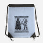 Galactic Glyph-None-Drawstring-Bag-glitchygorilla