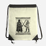 Galactic Glyph-None-Drawstring-Bag-glitchygorilla