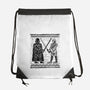 Galactic Glyph-None-Drawstring-Bag-glitchygorilla