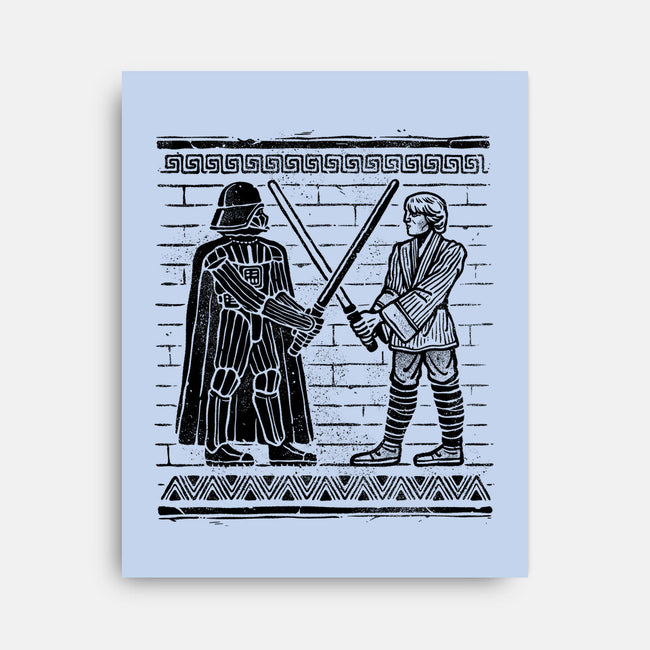 Galactic Glyph-None-Stretched-Canvas-glitchygorilla