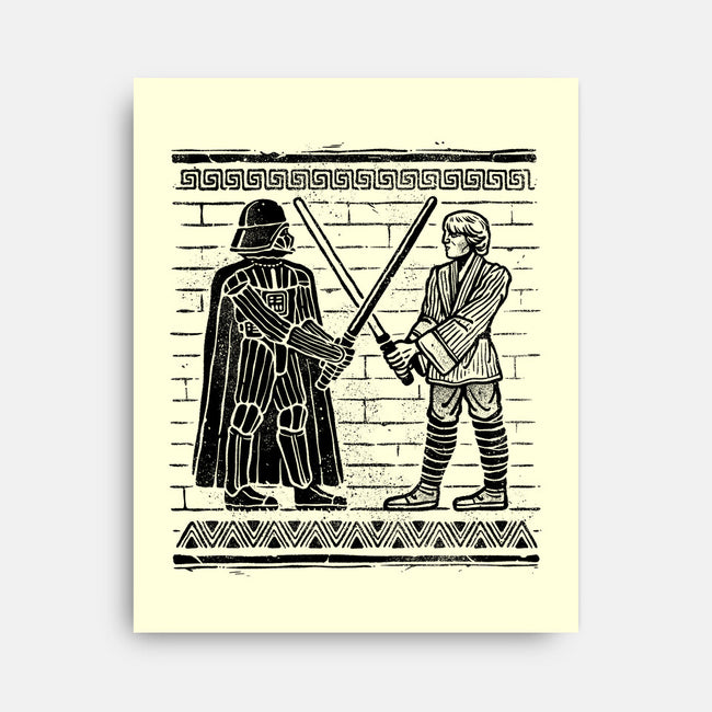 Galactic Glyph-None-Stretched-Canvas-glitchygorilla