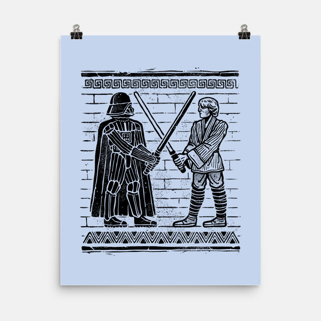 Galactic Glyph-None-Matte-Poster-glitchygorilla