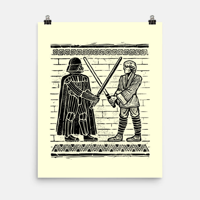 Galactic Glyph-None-Matte-Poster-glitchygorilla