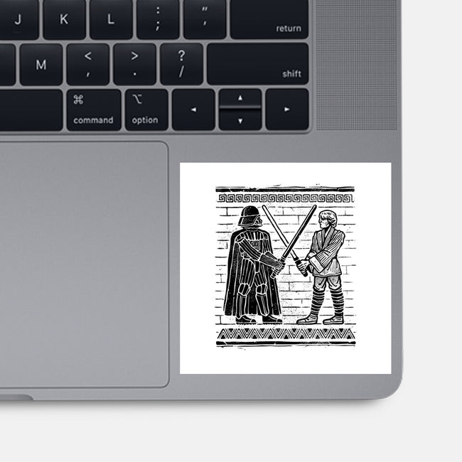 Galactic Glyph-None-Glossy-Sticker-glitchygorilla