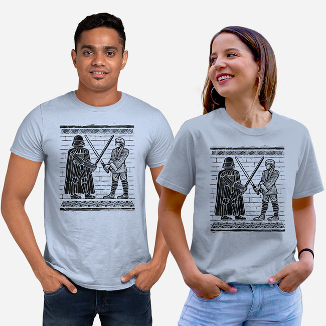 Galactic Glyph-Unisex-Basic-Tee-glitchygorilla