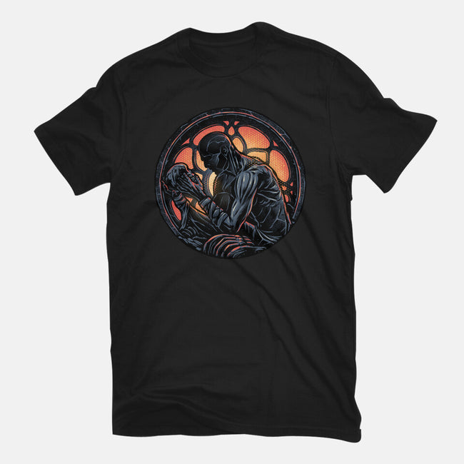Shadow Of The Creation-Womens-Fitted-Tee-glitchygorilla