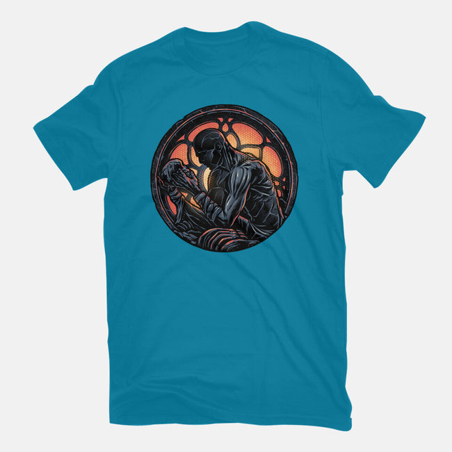 Shadow Of The Creation-Womens-Fitted-Tee-glitchygorilla