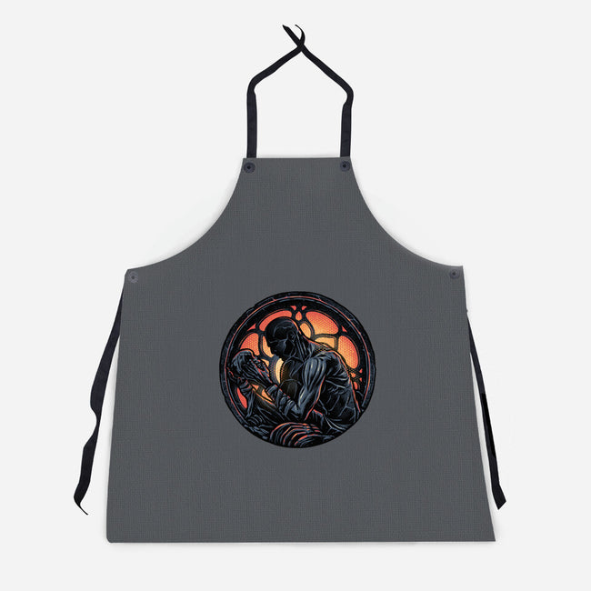 Shadow Of The Creation-Unisex-Kitchen-Apron-glitchygorilla