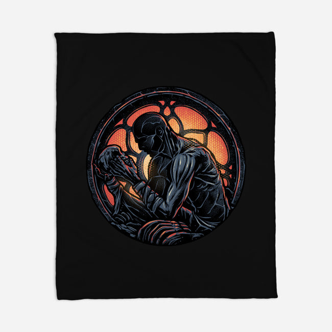 Shadow Of The Creation-None-Fleece-Blanket-glitchygorilla