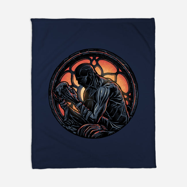 Shadow Of The Creation-None-Fleece-Blanket-glitchygorilla