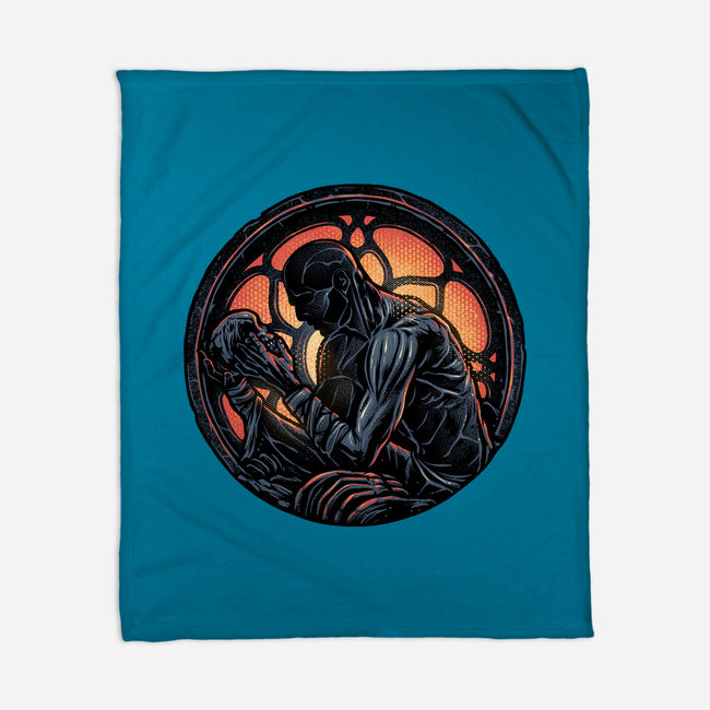 Shadow Of The Creation-None-Fleece-Blanket-glitchygorilla
