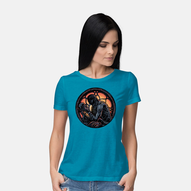 Shadow Of The Creation-Womens-Basic-Tee-glitchygorilla