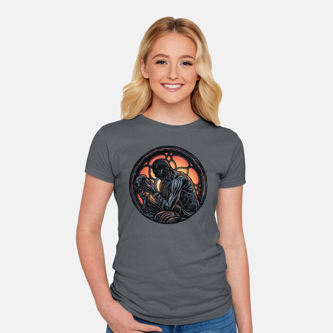 Shadow Of The Creation-Womens-Fitted-Tee-glitchygorilla