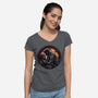 Shadow Of The Creation-Womens-V-Neck-Tee-glitchygorilla