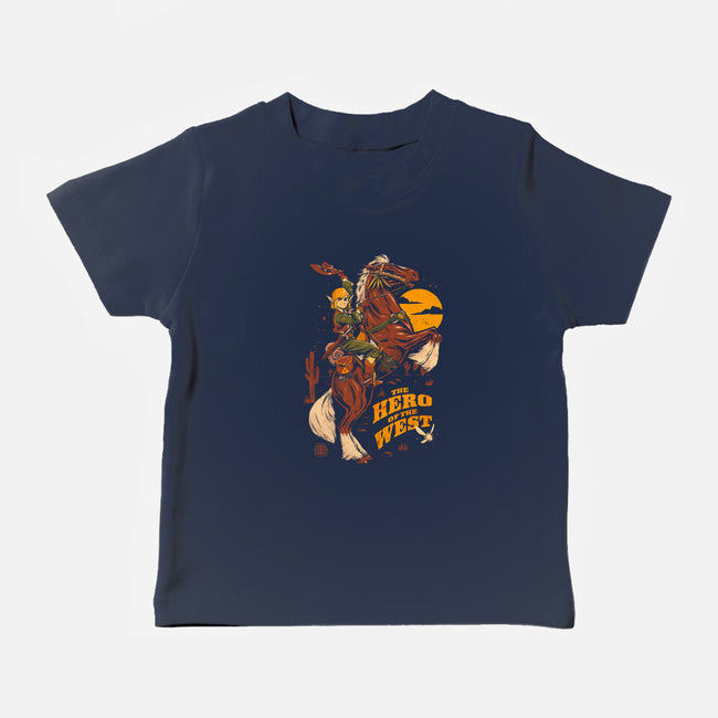 The Hero Of The West-Baby-Basic-Tee-eduely