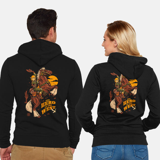 The Hero Of The West-Unisex-Zip-Up-Sweatshirt-eduely