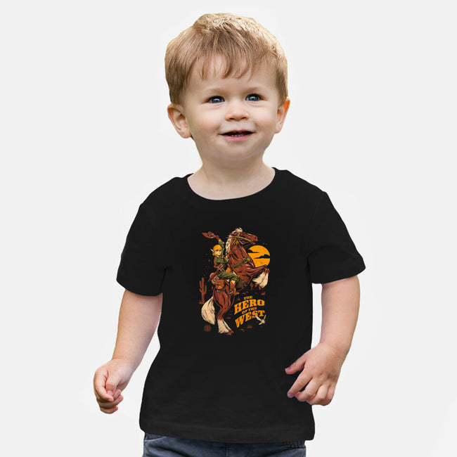 The Hero Of The West-Baby-Basic-Tee-eduely