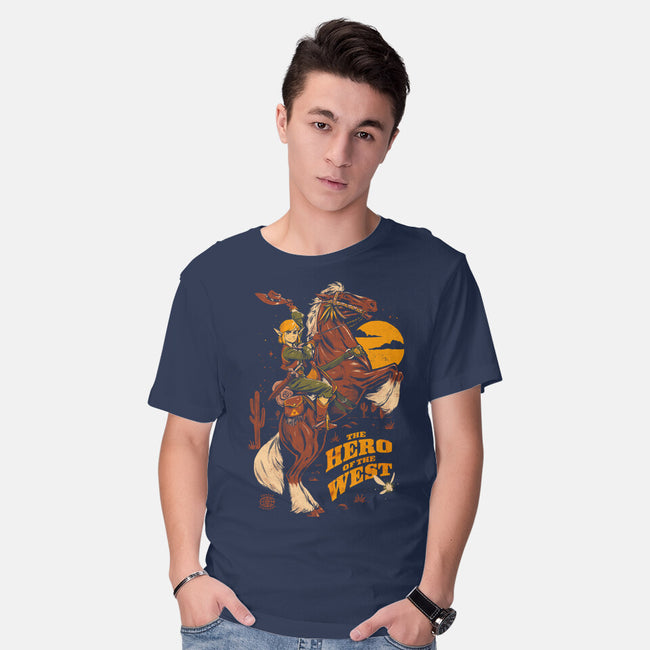 The Hero Of The West-Mens-Basic-Tee-eduely