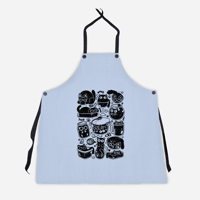 Kitchen Kittens-Unisex-Kitchen-Apron-eduely
