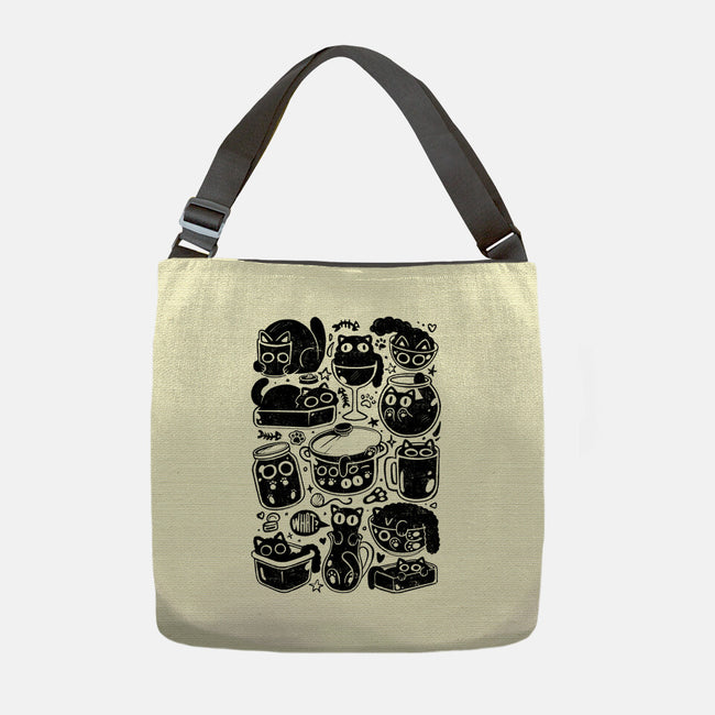 Kitchen Kittens-None-Adjustable Tote-Bag-eduely
