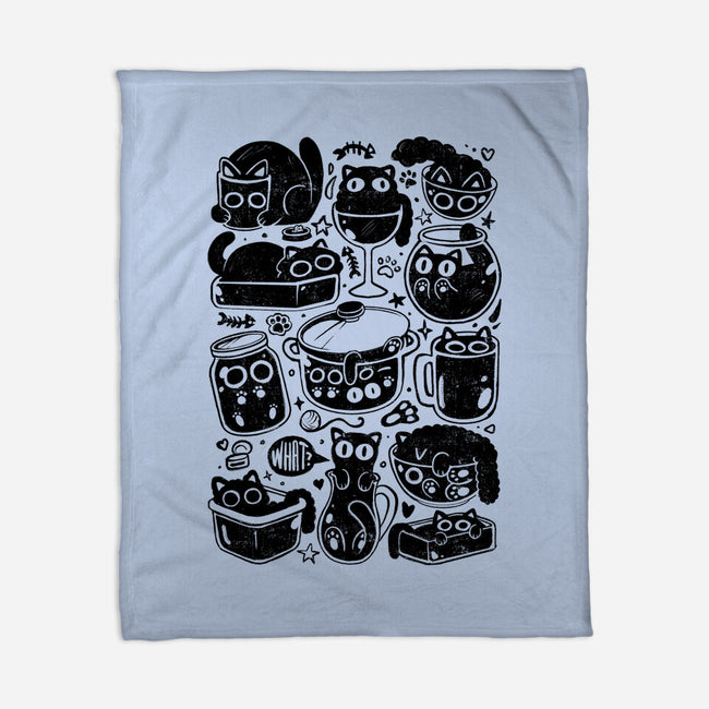 Kitchen Kittens-None-Fleece-Blanket-eduely