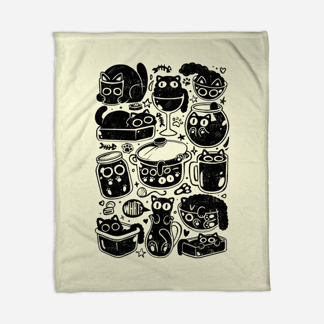 Kitchen Kittens-None-Fleece-Blanket-eduely