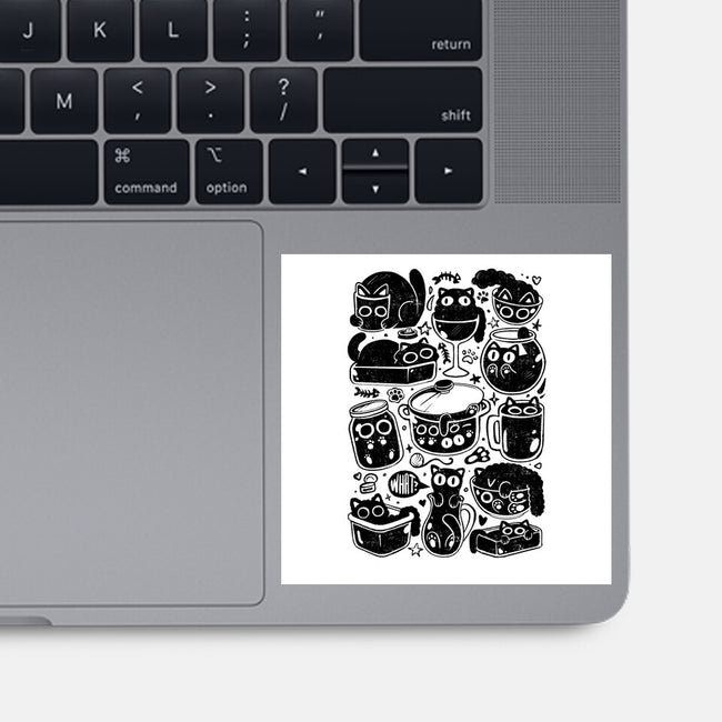 Kitchen Kittens-None-Glossy-Sticker-eduely