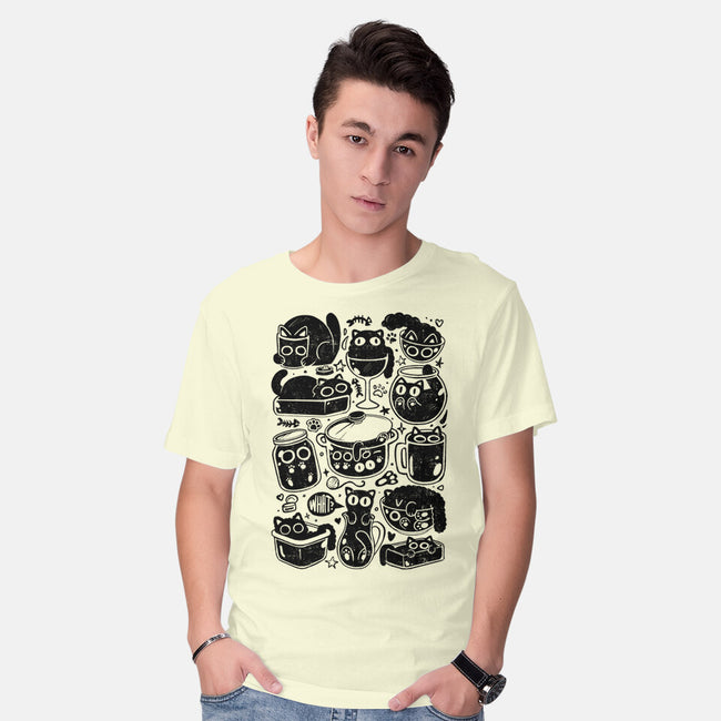 Kitchen Kittens-Mens-Basic-Tee-eduely