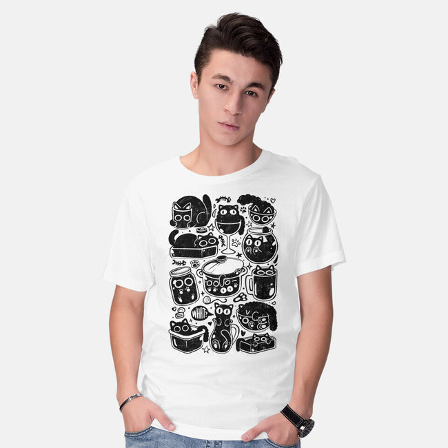 Kitchen Kittens-Mens-Basic-Tee-eduely