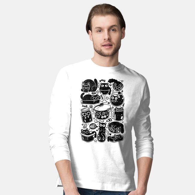 Kitchen Kittens-Mens-Long Sleeved-Tee-eduely