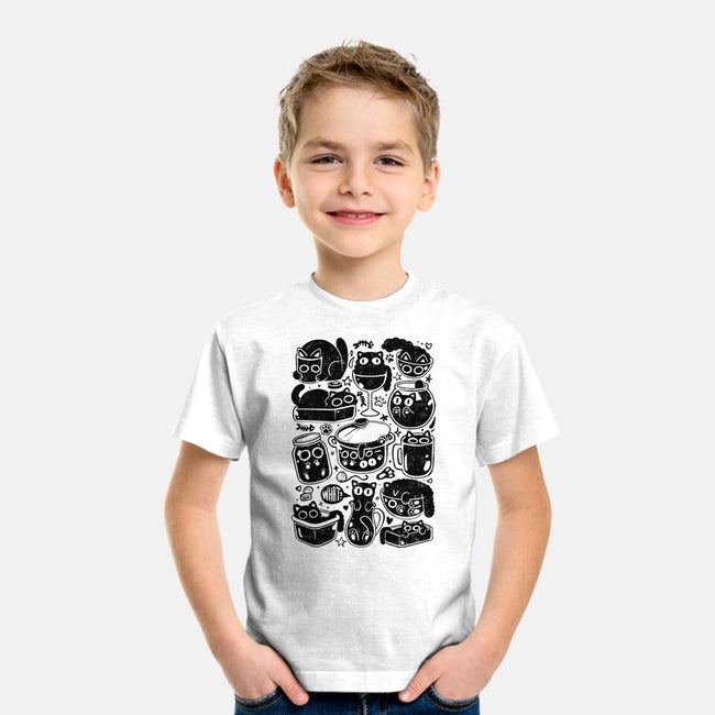 Kitchen Kittens-Youth-Basic-Tee-eduely