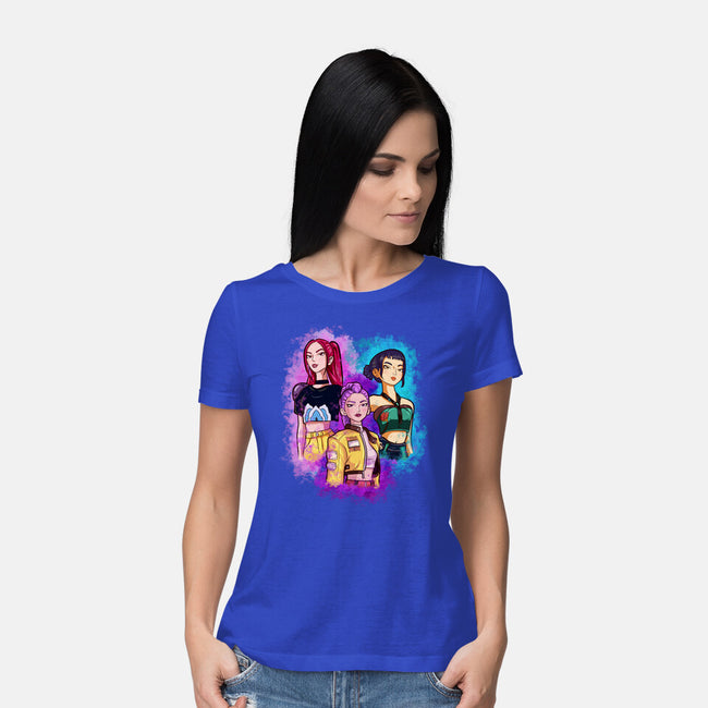 Hunt Or Concert-Womens-Basic-Tee-nickzzarto