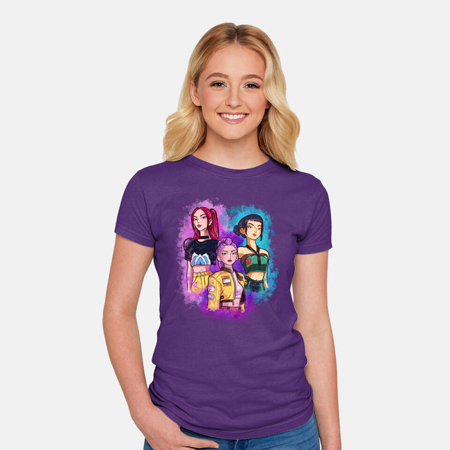 Hunt Or Concert-Womens-Fitted-Tee-nickzzarto