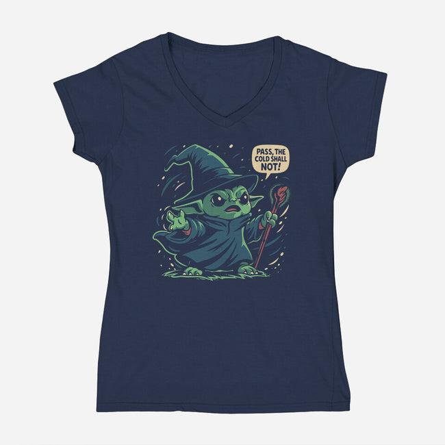 The Cold Shall Not Pass-Womens-V-Neck-Tee-Popnotic