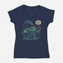 The Cold Shall Not Pass-Womens-V-Neck-Tee-Popnotic