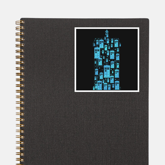 Tardis Time Machine-None-Glossy-Sticker-sachpica