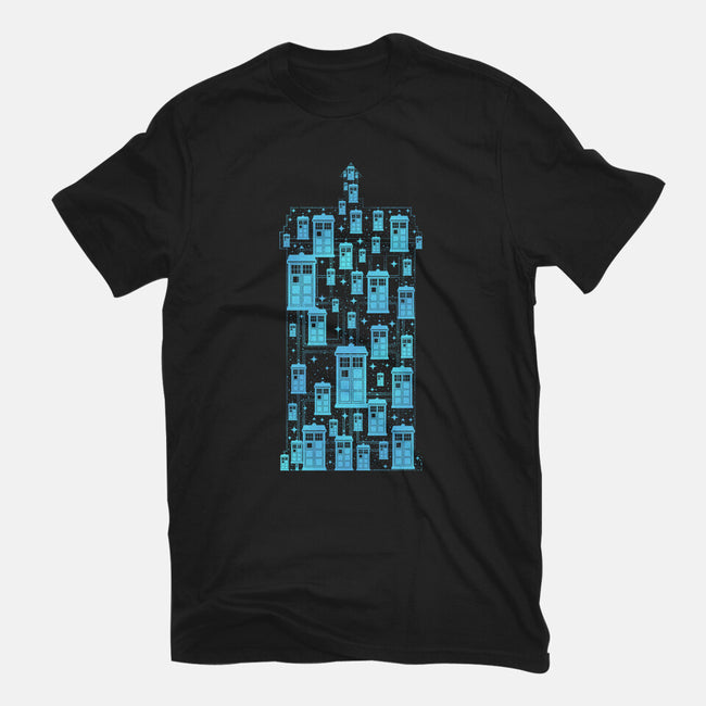 Tardis Time Machine-Womens-Fitted-Tee-sachpica